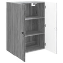 vidaXL Fali szekrény Szürke Sonoma 66 x 34,5 x 90 cm Szerelt Fa