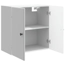 vidaXL Fali szekrény Magasfényű Fehér 59 x 31 x 60 cm Szerelt Fa