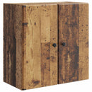 vidaXL Fali szekrény Antik Fa 59 x 31 x 60 cm Szerelt Fa