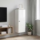 vidaXL Fali szekrény Magasfényű Fehér 33 x 34,5 x 90 cm Szerelt Fa