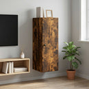 vidaXL Fali szekrény Füstös Tölgy 33 x 34,5 x 90 cm Szerelt Fa
