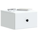vidaXL Fali éjjeli szekrény 2 db Fehér 34,5 x 33 x 20 cm Szerelt Fa