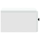vidaXL Fali éjjeli szekrény 2 db Fehér 34,5 x 33 x 20 cm Szerelt Fa