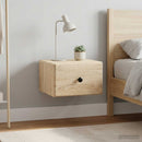 vidaXL Fali éjjeli szekrény 2 pcs Sonoma Tölgy 34,5 x 33 x 20 cm