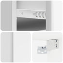 vidaXL Fali éjjeli szekrény 2 pcs Magasfényű Fehér 34,5 x 33 x 20 cm