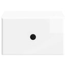 vidaXL Fali éjjeli szekrény 2 pcs Magasfényű Fehér 34,5 x 33 x 20 cm