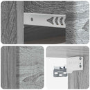 vidaXL Fali éjjeli szekrény 2 pcs Szürke Sonoma 34,5 x 33 x 20 cm