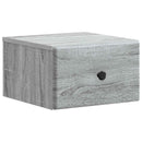 vidaXL Fali éjjeli szekrény 2 pcs Szürke Sonoma 34,5 x 33 x 20 cm