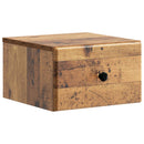vidaXL Fali éjjeli szekrény Antik Fa 34,5 x 33 x 20 cm Szerelt Fa