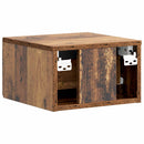 vidaXL Fali éjjeli szekrény Antik Fa 34,5 x 33 x 20 cm Szerelt Fa