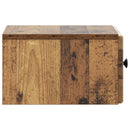 vidaXL Fali éjjeli szekrény Antik Fa 34,5 x 33 x 20 cm Szerelt Fa