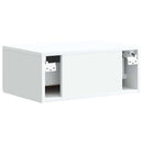 vidaXL Fali éjjeli szekrény 2 pcs Fehér 49 x 34,5 x 20 cm Szerelt Fa