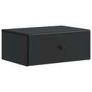 vidaXL Fali éjjeli szekrény 2 pcs Fekete 49 x 34,5 x 20 cm Szerelt Fa