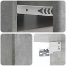 vidaXL Fali éjjeli szekrény 2 pcs Betonszürke 49 x 34,5 x 20 cm
