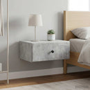 vidaXL Fali éjjeli szekrény 2 pcs Betonszürke 49 x 34,5 x 20 cm