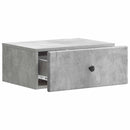 vidaXL Fali éjjeli szekrény 2 pcs Betonszürke 49 x 34,5 x 20 cm