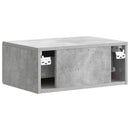 vidaXL Fali éjjeli szekrény 2 pcs Betonszürke 49 x 34,5 x 20 cm