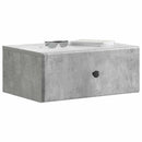 vidaXL Fali éjjeli szekrény 2 pcs Betonszürke 49 x 34,5 x 20 cm