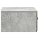 vidaXL Fali éjjeli szekrény 2 pcs Betonszürke 49 x 34,5 x 20 cm