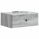 vidaXL Fali éjjeli szekrény Szürke Sonoma 49 x 34,5 x 20 cm Szerelt Fa