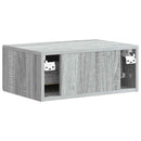 vidaXL Fali éjjeli szekrény 2 pcs Szürke Sonoma 49 x 34,5 x 20 cm
