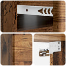 vidaXL Fali éjjeli szekrény Antik Fa 49 x 34,5 x 20 cm Szerelt Fa
