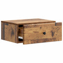 vidaXL Fali éjjeli szekrény Antik Fa 49 x 34,5 x 20 cm Szerelt Fa