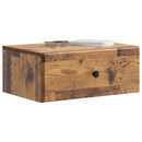 vidaXL Fali éjjeli szekrény Antik Fa 49 x 34,5 x 20 cm Szerelt Fa