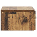 vidaXL Fali éjjeli szekrény 2 db Antik Fa 49 x 34,5 x 20 cm Szerelt Fa
