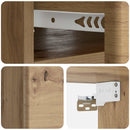 vidaXL Fali éjjeli szekrény 2 pcs Kézműves Tölgy 49 x 34,5 x 20 cm