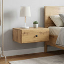 vidaXL Fali éjjeli szekrény 2 db Kézműves Tölgy 49 x 34,5 x 20 cm