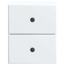 vidaXL Fali éjjeli szekrény 2 pcs Fehér 34,5 x 33 x 40 cm Szerelt Fa
