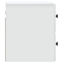vidaXL Fali éjjeli szekrény 2 pcs Fehér 34,5 x 33 x 40 cm Szerelt Fa