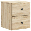 vidaXL Fali éjjeli szekrény 2 pcs Sonoma Tölgy 34,5 x 33 x 40 cm