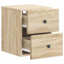 vidaXL Fali éjjeli szekrény 2 pcs Sonoma Tölgy 34,5 x 33 x 40 cm