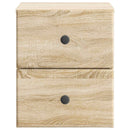 vidaXL Fali éjjeli szekrény 2 pcs Sonoma Tölgy 34,5 x 33 x 40 cm
