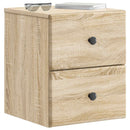 vidaXL Fali éjjeli szekrény 2 pcs Sonoma Tölgy 34,5 x 33 x 40 cm