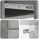 vidaXL Fali éjjeli szekrény 2 pcs Betonszürke 34,5 x 33 x 40 cm