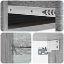 vidaXL Fali éjjeli szekrény 2 pcs Szürke Sonoma 34,5 x 33 x 40 cm