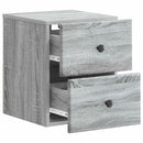 vidaXL Fali éjjeli szekrény 2 pcs Szürke Sonoma 34,5 x 33 x 40 cm