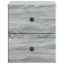 vidaXL Fali éjjeli szekrény 2 pcs Szürke Sonoma 34,5 x 33 x 40 cm