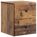 vidaXL Fali éjjeli szekrény Antik Fa 34,5 x 33 x 40 cm Szerelt Fa