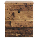 vidaXL Fali éjjeli szekrény Antik Fa 34,5 x 33 x 40 cm Szerelt Fa