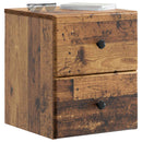 vidaXL Fali éjjeli szekrény Antik Fa 34,5 x 33 x 40 cm Szerelt Fa