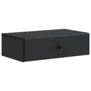 vidaXL Fali oldaltábla Fekete 59 x 34,5 x 17 cm Szerelt Fa