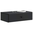 vidaXL Fali oldaltábla Fekete 59 x 34,5 x 17 cm Szerelt Fa