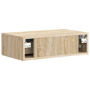 vidaXL Fali oldaltábla Sonoma Tölgy 59 x 34,5 x 17 cm Szerelt Fa