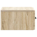 vidaXL Fali oldaltábla Sonoma Tölgy 59 x 34,5 x 17 cm Szerelt Fa