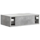 vidaXL Fali oldaltábla Betonszürke 59 x 34,5 x 17 cm Szerelt Fa