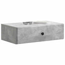vidaXL Fali oldaltábla Betonszürke 59 x 34,5 x 17 cm Szerelt Fa